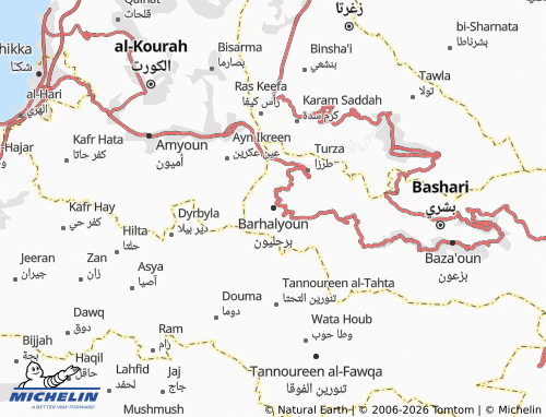 MICHELIN-Landkarte Barhalyoun - ViaMichelin
