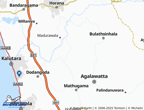 Mapa MICHELIN Warakagoda East - ViaMichelin