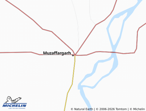Carte MICHELIN Muzaffargarh - ViaMichelin