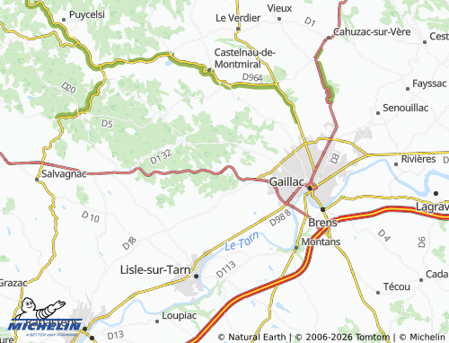 Carte MICHELIN La Grouillère - ViaMichelin