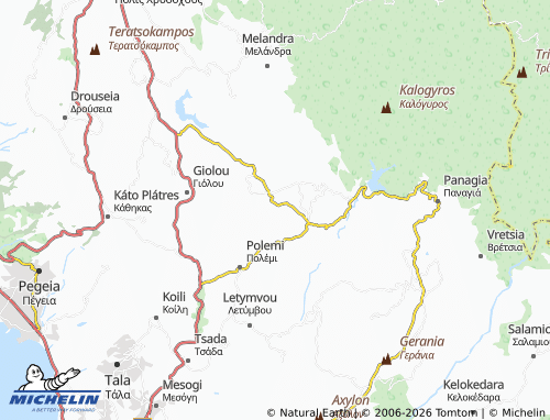Mapa MICHELIN Thrinia - ViaMichelin