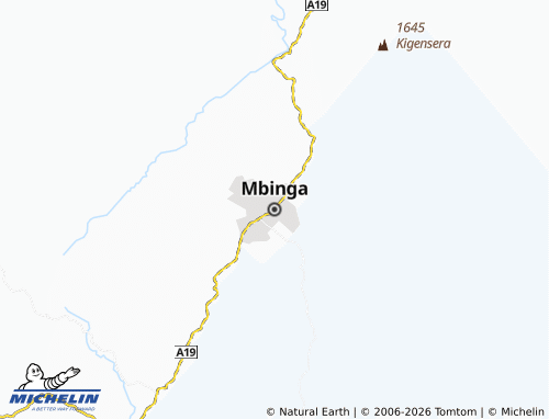 Carte MICHELIN Mbinga - ViaMichelin