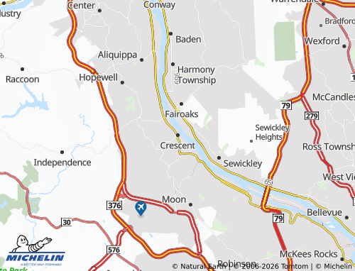 Mappa MICHELIN Crescent - ViaMichelin