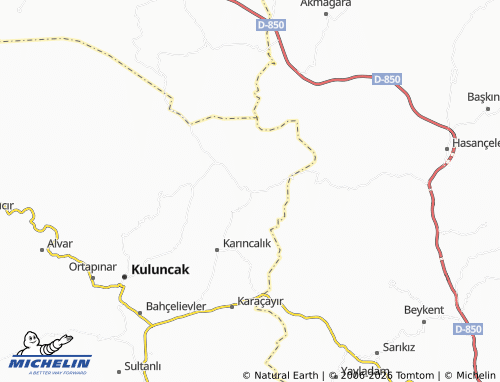 MICHELIN Göğebakan map - ViaMichelin