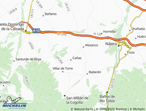 Mapa MICHELIN Canillas de Río Tuerto - ViaMichelin
