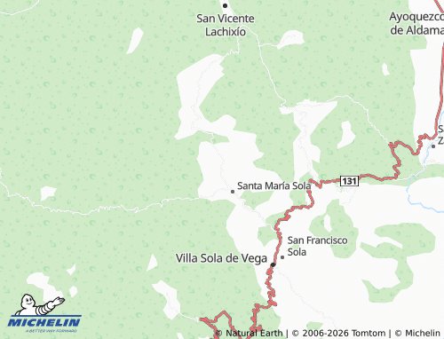 MICHELIN Santa Rosa Matagallinas map - ViaMichelin
