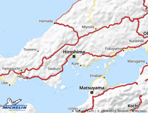 MICHELIN-Landkarte Chugoku - ViaMichelin