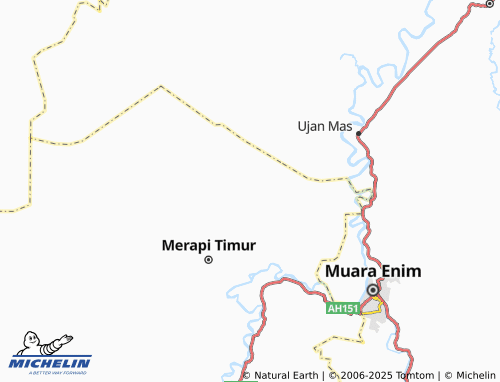 MICHELIN Lematang Jaya map - ViaMichelin