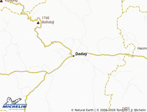 Kaart MICHELIN Daday - ViaMichelin