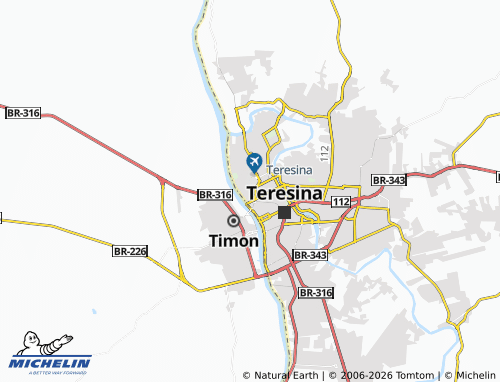 MICHELIN Piraji map - ViaMichelin