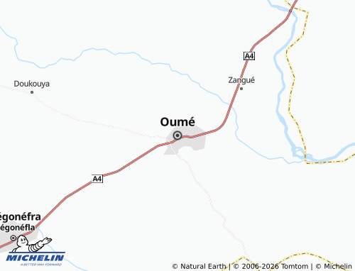 MICHELIN-Landkarte Oumé - ViaMichelin