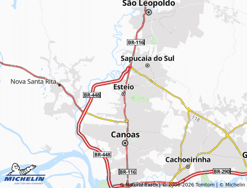 Mapa MICHELIN Esteio - ViaMichelin