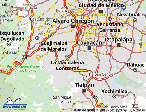 MICHELIN Puertas del Pedregal map - ViaMichelin