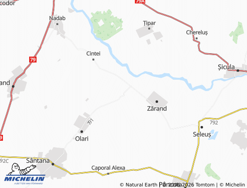 MICHELIN-Landkarte Sintea Mică - ViaMichelin