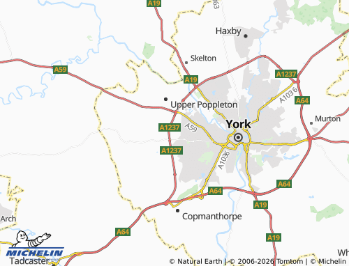Carte MICHELIN Knapton - ViaMichelin