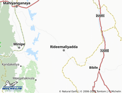 Mappa MICHELIN Rideemaliyadda North - ViaMichelin