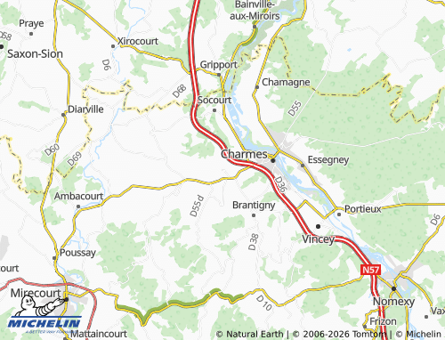 Mappa MICHELIN Florémont - ViaMichelin