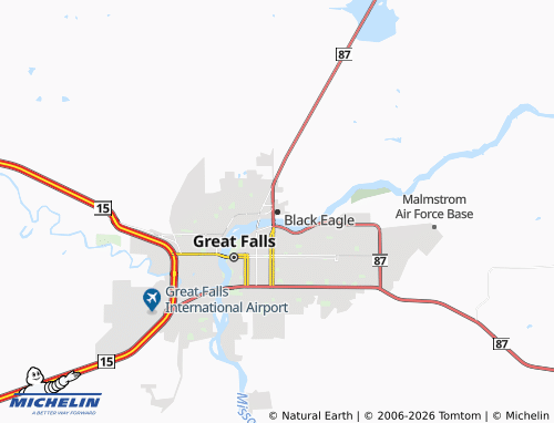Mappa MICHELIN Black Eagle - ViaMichelin