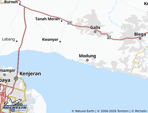 Carte MICHELIN Batah Timur - ViaMichelin