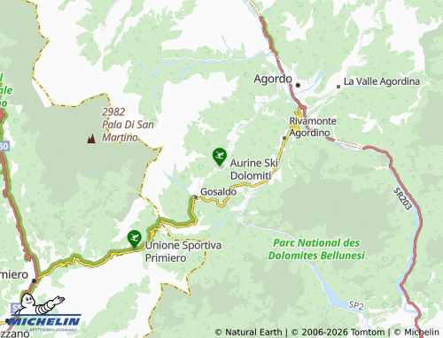 MICHELIN Forcella Aurine map - ViaMichelin