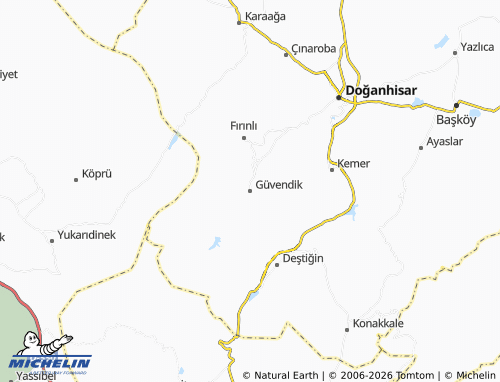 Mappa MICHELIN Güvendik - ViaMichelin