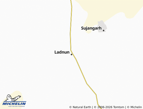 Kaart MICHELIN Ladnun - ViaMichelin
