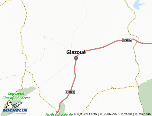 Carte MICHELIN Glazoué - ViaMichelin