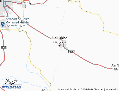 Carte MICHELIN Sidi Okba - ViaMichelin