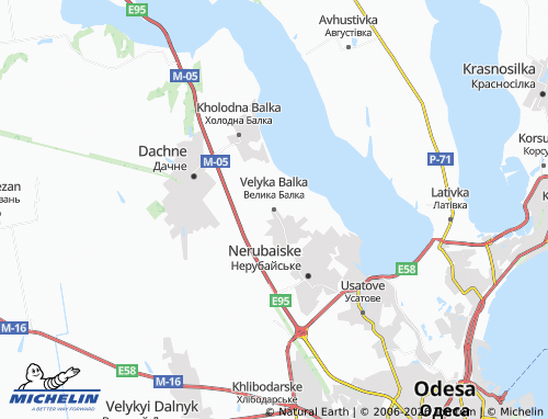 MICHELIN Velyka Balka map - ViaMichelin