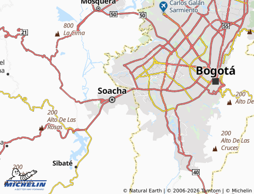Carte MICHELIN Puesta del Sol - ViaMichelin