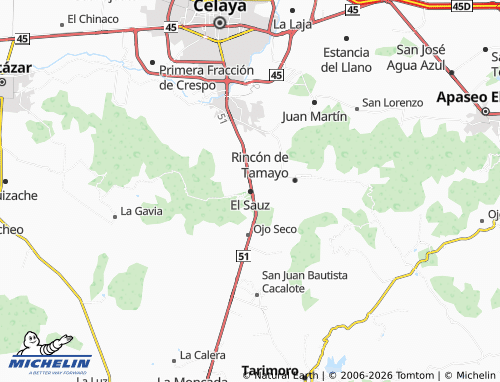 Mappa MICHELIN El Sauz - ViaMichelin