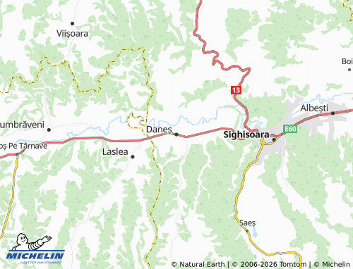 MICHELIN Daneș map - ViaMichelin