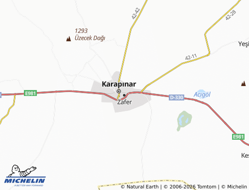 MICHELIN Zafer map - ViaMichelin