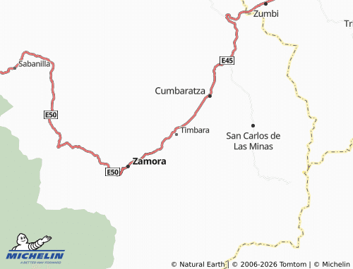 MICHELIN Timbara map - ViaMichelin