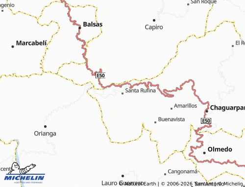 MICHELIN Santa Rufina map - ViaMichelin