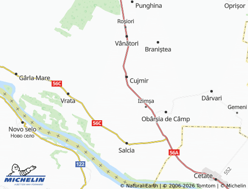 Mappa MICHELIN Cujmiru Mic - ViaMichelin