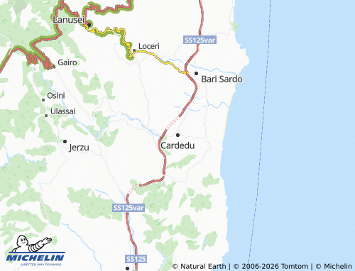 MICHELIN Cardedu map - ViaMichelin