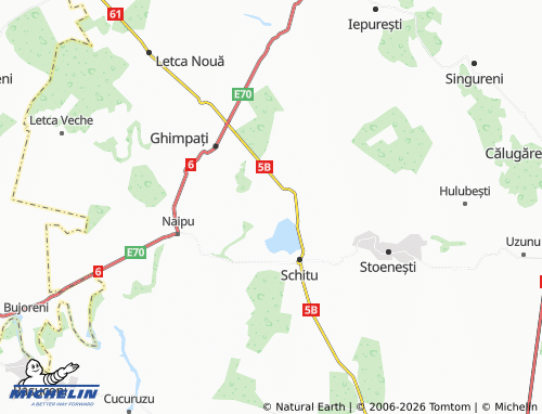 MICHELIN Cămineasca map - ViaMichelin