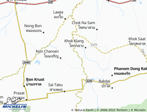 MICHELIN Khao Din Nuea map - ViaMichelin