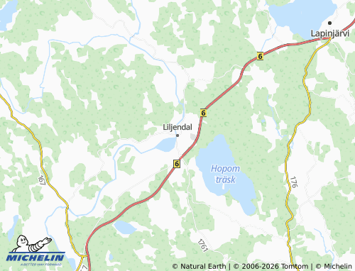 MICHELIN Liljendal map - ViaMichelin