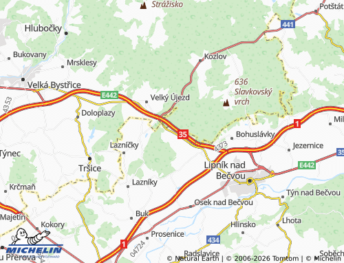Mapa MICHELIN Zavadilka - ViaMichelin