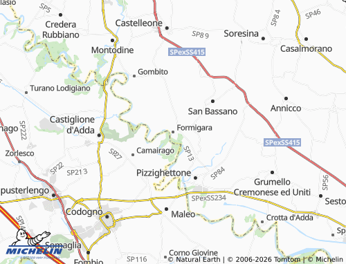 MICHELIN Formigara map - ViaMichelin