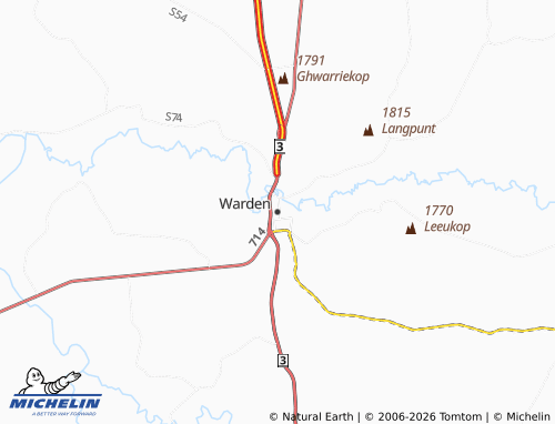 Kaart MICHELIN Warden - ViaMichelin