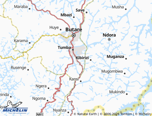Mapa MICHELIN Nyagacyamu - ViaMichelin