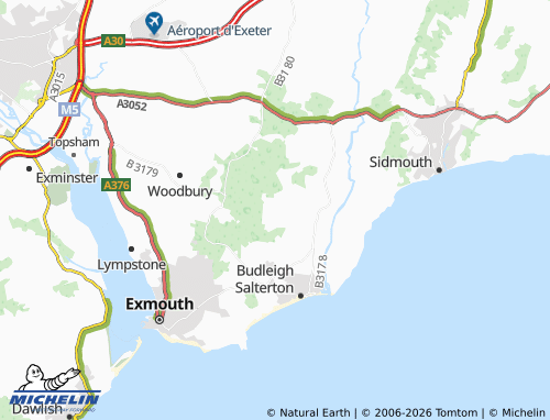 Mappa MICHELIN Yettington - ViaMichelin