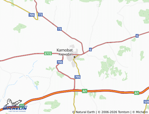Mapa MICHELIN Karnobat - ViaMichelin
