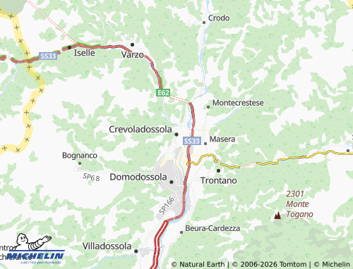 MICHELIN Crevoladossola map - ViaMichelin