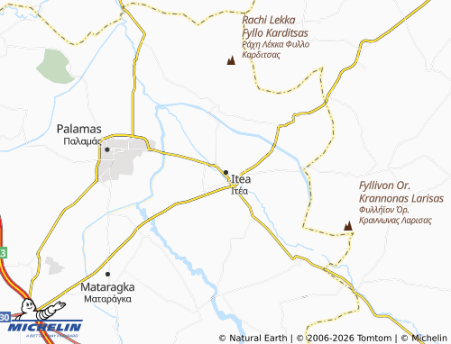 Mapa MICHELIN Itea - ViaMichelin
