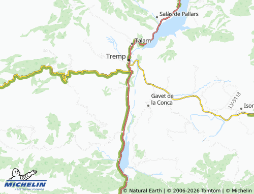 Carte MICHELIN Puigcercós - ViaMichelin