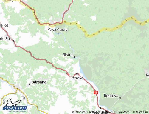 MICHELIN Bistra map - ViaMichelin